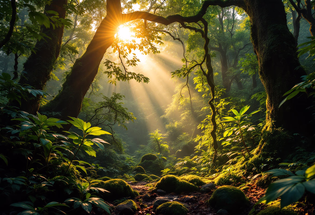 image of an exotic destination landscape (for a travel tech)